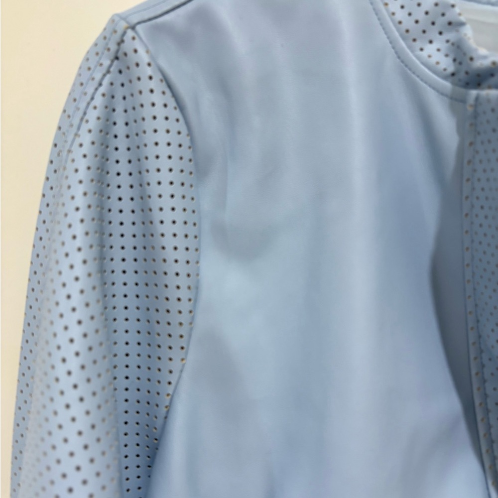 New SEDGE Terry Jacket in Cornflower Vegan Leather NWT S - Picture 7 of 10